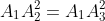 A_1A_2^2=A_1A_3^2