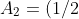 A_2=(1/2)(b)(h)=(1/2)(b(0))(alpha)=(1/2)(beta+a'(alpha)*(x-alpha))