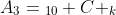 A_3={_{10} C _k}