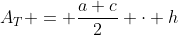 A_T = \frac{a+c}2 \cdot h