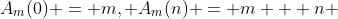 A_m(0) = m, A_m(n) = m + n 