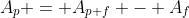 A_p = A_{p+f} - A_f