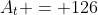 A_t = 126
