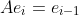 Ae_i=e_{i-1}