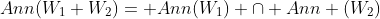 Ann(W_1+W_2)= Ann(W_1) \cap Ann (W_2)