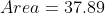 Area=37.89