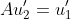 Au'_2=u'_1