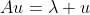Au=\lambda u