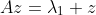 Az=\lambda_1 z
