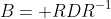 B= RDR^{-1}