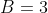 B=3