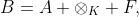 B=A \otimes_K F,