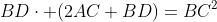 BD\cdot (2AC+BD)=BC^2