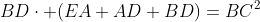 BD\cdot (EA+AD+BD)=BC^2
