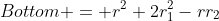 Bottom = r^2+2r_1^2-rr_2