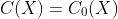 C(X)=C_0(X)