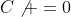C\not =0