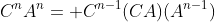 C^nA^n= C^{n-1}(CA)(A^{n-1})
