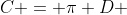 C = \pi D 