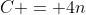 C = 4n