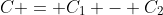 C = C_1 - C_2