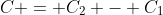 C = C_2 - C_1