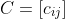 C=[c_{ij}]