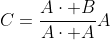 C=\frac{A\cdot B}{A\cdot A}A~~\&~~D=B-C