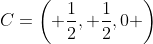 C=\left( \frac12, \frac12,0 \right)