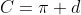 C=\pi d