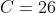 C=26
