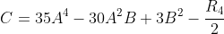 C=35A^4-30A^2B+3B^2-\frac{R_4}2