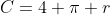 C=4 \pi r
