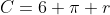 C=6 \pi r
