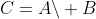 C=A\backslash B