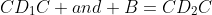 CD_1C and B=CD_2C