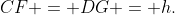 AB \parallel CD,\;CF = DG = h.