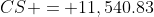 CS = 11,540.83
