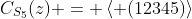 C_{S_5}(z) = \left< (12345)\right>
