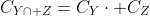 (i)\;\;\;C_{Y\cap Z}=C_Y\cdot C_Z