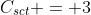 C_{sct} = 3