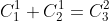 C_1^1+C_2^1=C_3^2