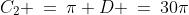 C_2 \:=\:\pi D \:=\:30\pi