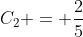 C_2 = \frac{2}{5}