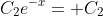 C_2e^{-x}= C_2