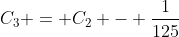 C_3 = C_2 - \frac{1}{125}