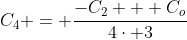 C_4 = \frac{-C_2 + C_o}{4\cdot 3}