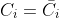 C_i=\bar{C_i}
