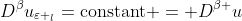 D^{\beta}u_{\varepsilon _l}=\mbox{constant} = D^{\beta }u