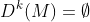 D^{k}(M)=\emptyset